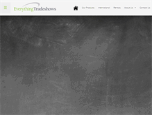 Tablet Screenshot of everythingtradeshows.com